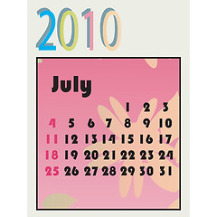 Image showing 2010 calendar