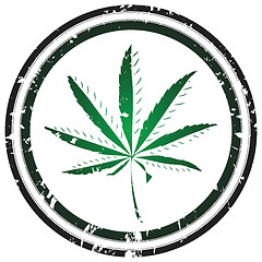 Image showing Marijuana stamp
