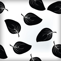 Image showing Leaves pattern tile