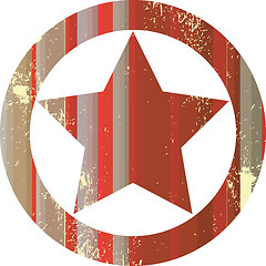 Image showing Red sheriff star