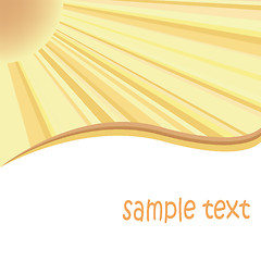 Image showing Sun burst card