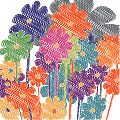 Image showing Floral sketch 