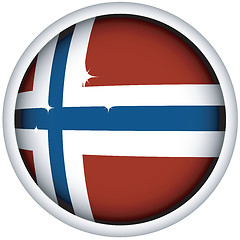 Image showing Norvegian flag button