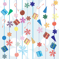 Image showing Christmas gifts background