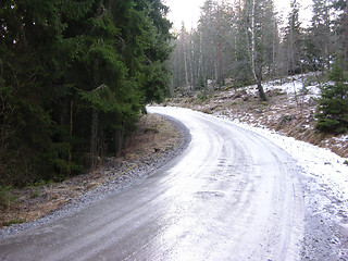 Image showing Ice on road