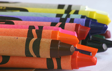 Image showing Crayons up close.