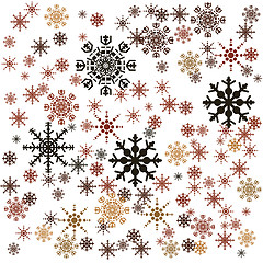Image showing Snowflakes illustration