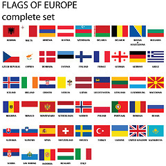 Image showing Flags of Europe
