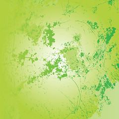 Image showing Grunge green texture
