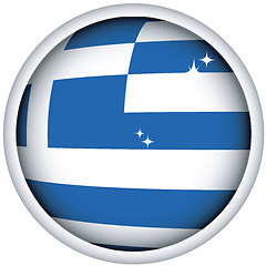 Image showing Greek flag button