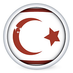 Image showing Northen Cyprus flag button