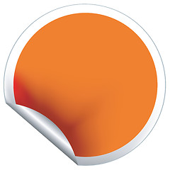 Image showing Orange label