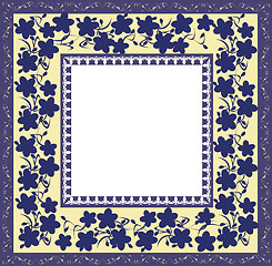 Image showing Stylized floral frame 