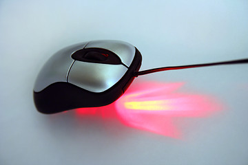 Image showing flashing optical mouse