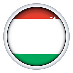 Image showing Hungarian flag button