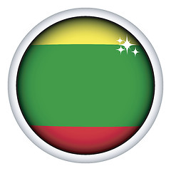 Image showing Lithuanian flag button