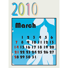 Image showing 2010 calendar