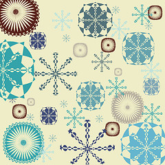 Image showing Snowflakes background 