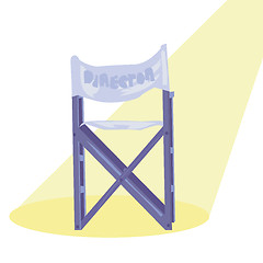 Image showing Movie director chair