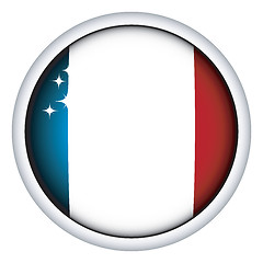 Image showing French flag button