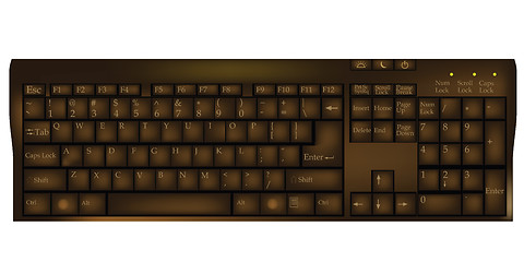 Image showing Chocolate keyboard