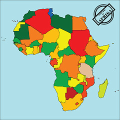 Image showing Map of africa