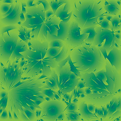 Image showing Green leaves background