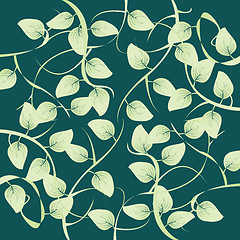 Image showing Green leaves design