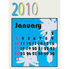 Image showing 2010 calendar