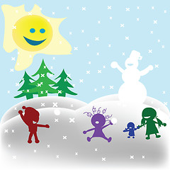 Image showing Snowfight