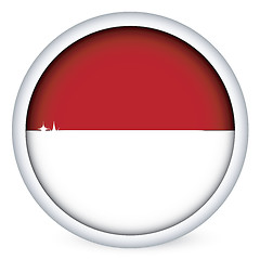 Image showing Monaco flag button