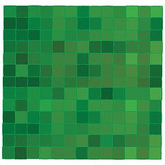 Image showing Green mosaic background