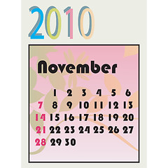 Image showing 2010 calendar