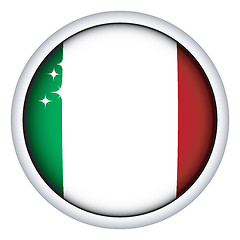 Image showing Italian flag button