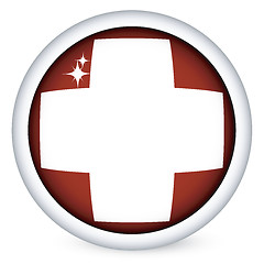 Image showing Swizerland flag button