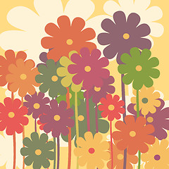 Image showing Retro floral