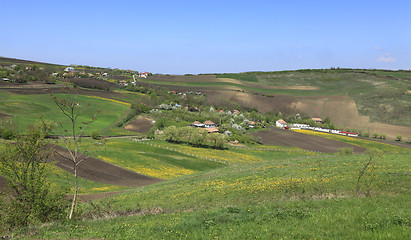 Image showing Transylvanian hilly landscape