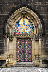 Image showing Entrance in church