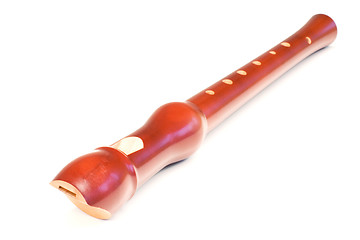 Image showing Blockflute isolated