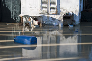 Image showing Detail of a Storm in Marina di Pisa, Italy