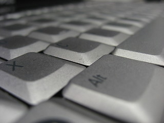 Image showing Keyboard in a Computer Lab, Tuscany, Italy