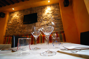 Image showing Restaurant interior, Barga, Italy