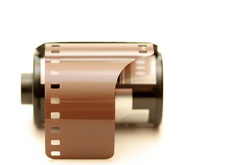 Image showing film roll over white