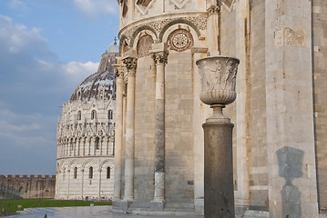 Image showing Architectural Detail of Piazza dei Miracoli, Pisa, Italy