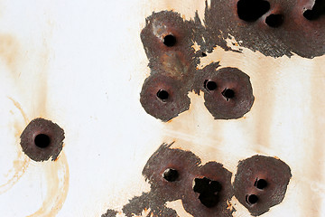 Image showing bullet holes background