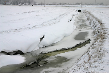 Image showing brook on winter