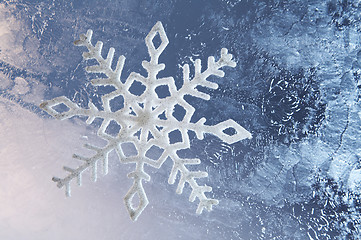 Image showing Frozen glass background