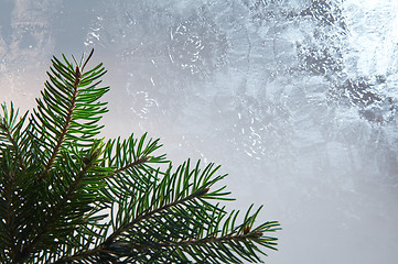 Image showing Frozen glass background