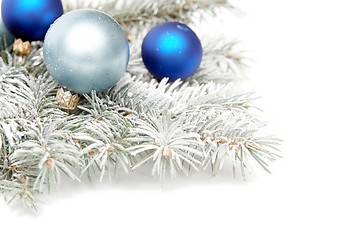 Image showing Snowy christmas decoration