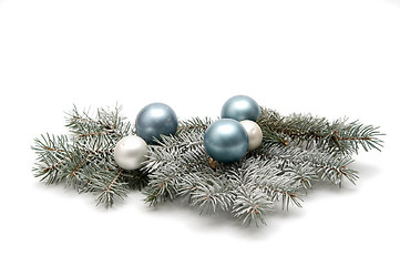 Image showing Snowy christmas decoration